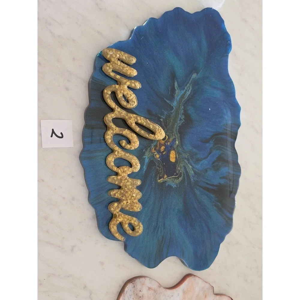 Handmade Resin Welcome Signs